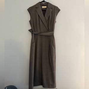MM. Lafleur Trench Coat Dress, Grey, Size 8
